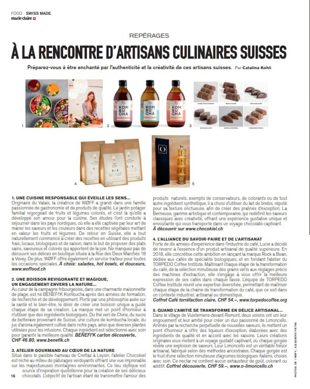 O-Limoncello dans Marie Claire Suisse