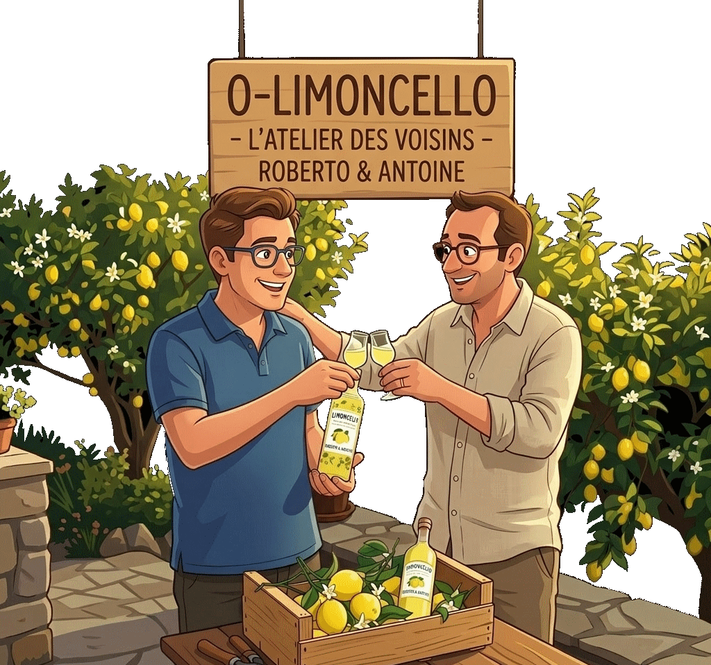 Les deux fondateurs d'O-Limoncello